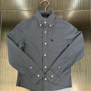 Boys’ Size M Abercrombie and Fitch Striped Button-Down Shirt